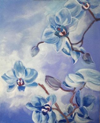 blå orchide 2